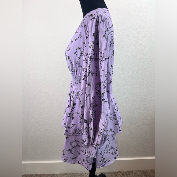 KEEPSAKE The Label Long Sleeve Floral Tiered Mini Dress Size Small (US 4) - Picture 3 of 10